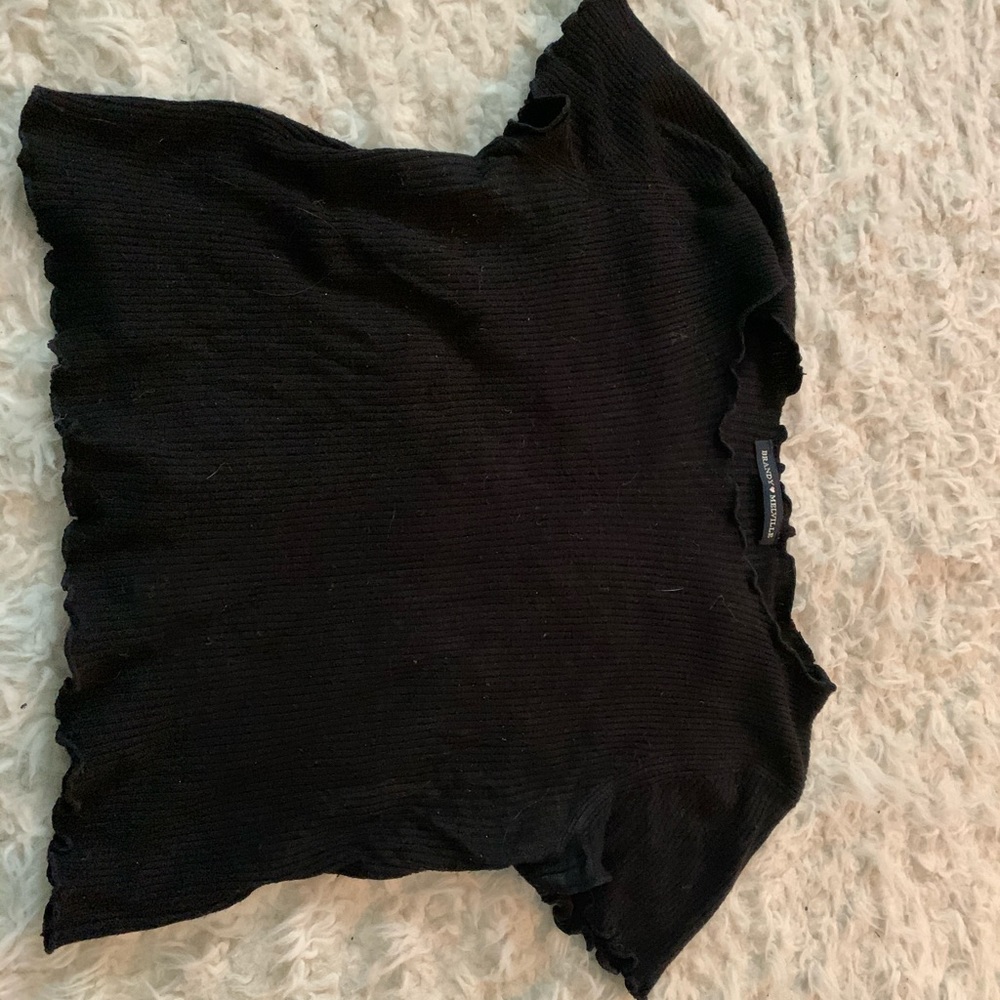 brandy melville black short sleeve